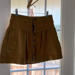 Brown corduroy skirt